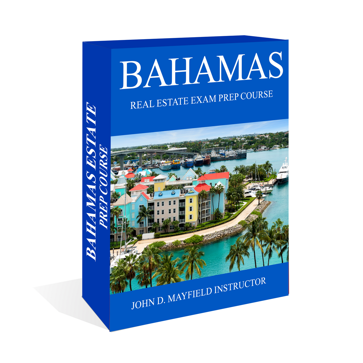 Course graphic - Bahamas Real Estate Salesperson Course box cover from Global Real Estate School