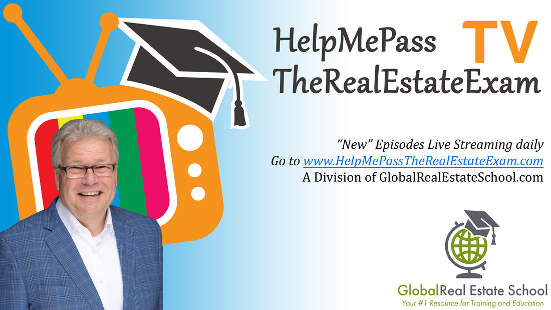 Live Streaming Real Estate Exam Prep to help you pass the real estate exam