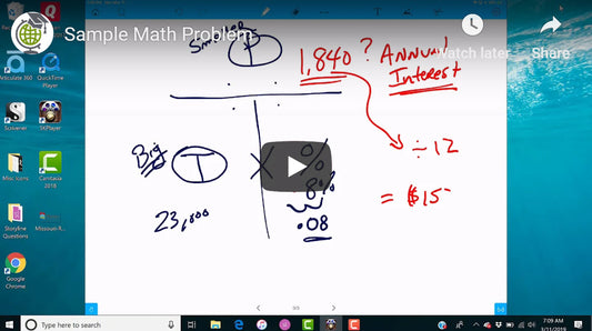 Here is a Sample Math Problem - Personalized Attention for Global Real Estate School Students