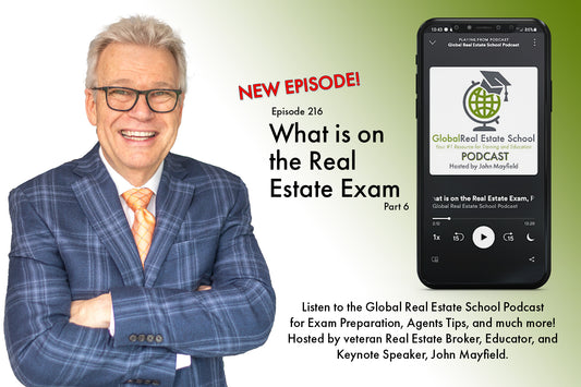 What is on the Real Estate Exam, Part 6 National Content Review with Global Real Estate School!