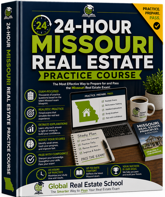 Missouri 24-Hour Mandatory Real Estate Practice Course (MREP)