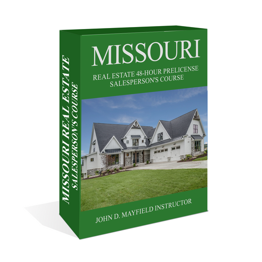 Missouri Real Estate Salesperson Course Bundle 48 Hour Pre License and 24 Hour Practice