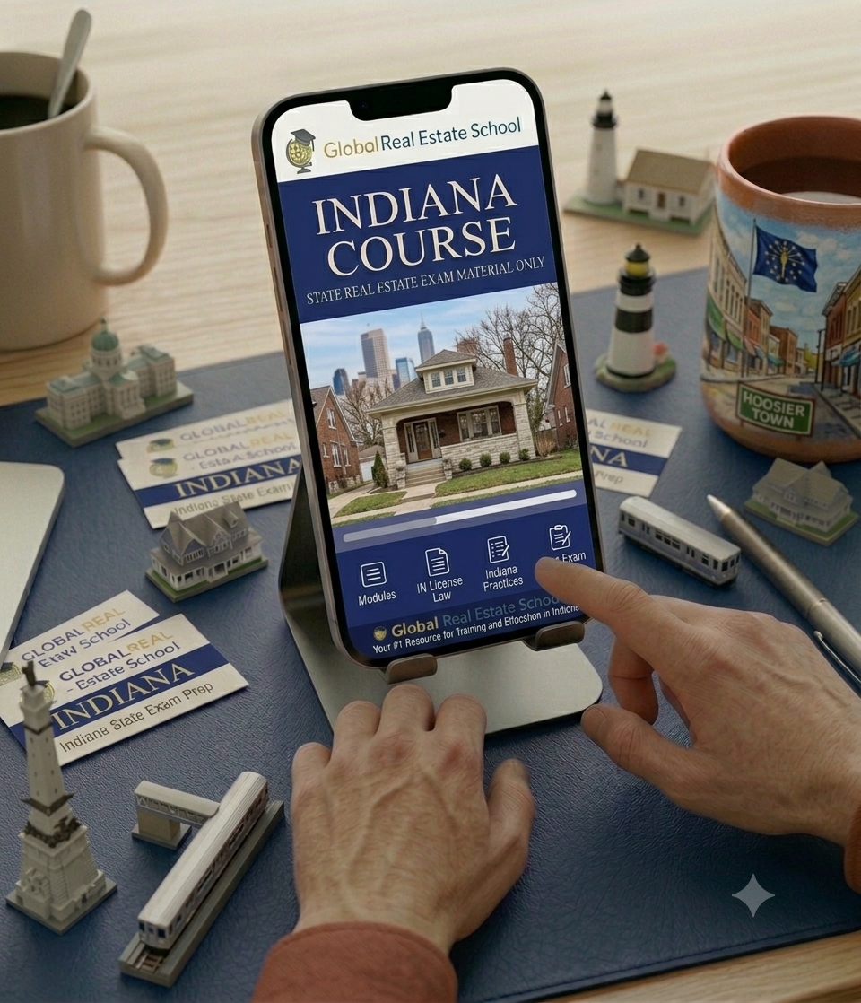 Pass the Indiana Real Estate State Exam | 2026 Study Kit & Podcast