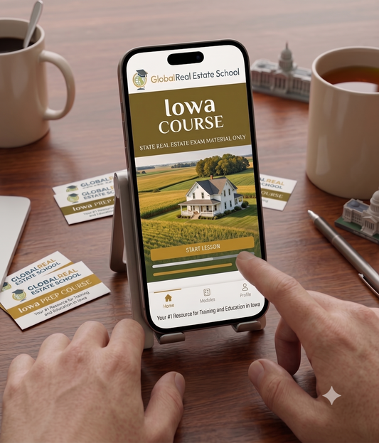 Pass the Iowa Real Estate State Exam | 2026 Study Kit & Podcast