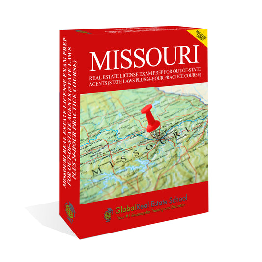 Missouri Real Estate License Exam Prep for Out-of-State Agents (State Laws Plus 24-Hour Practice Course)