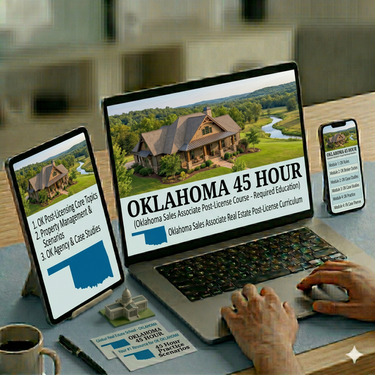 Oklahoma 45-Hour Complete Post-License Course for Provisional Sales Associates