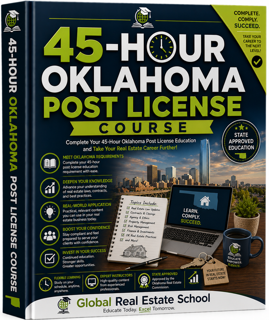 Oklahoma 45-Hour Complete Post-License Course for Provisional Sales Associates