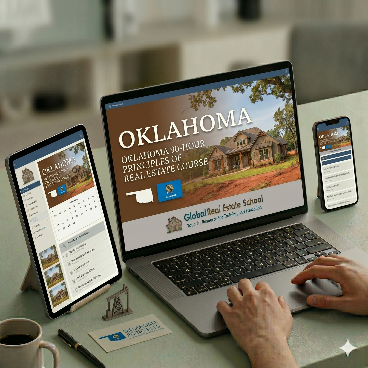 Oklahoma Premium 90-Hour Online Broker Licensing Course