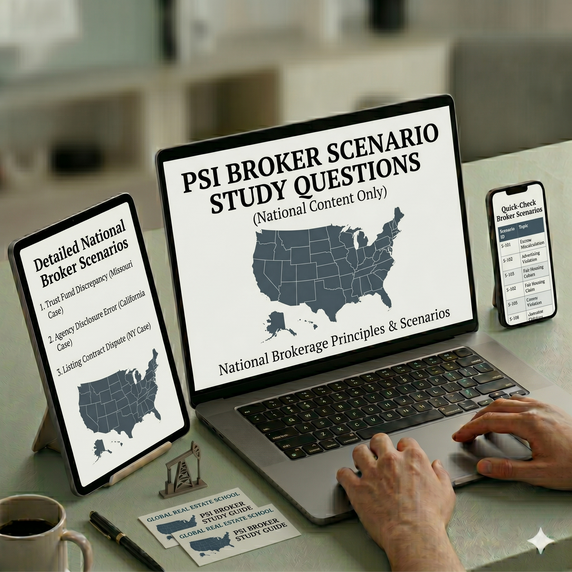 PSI Sample Simulation Exam Prep - Included For Global Real Estate School Broker Students